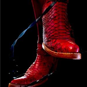 Leather Python Western Styled Boots!